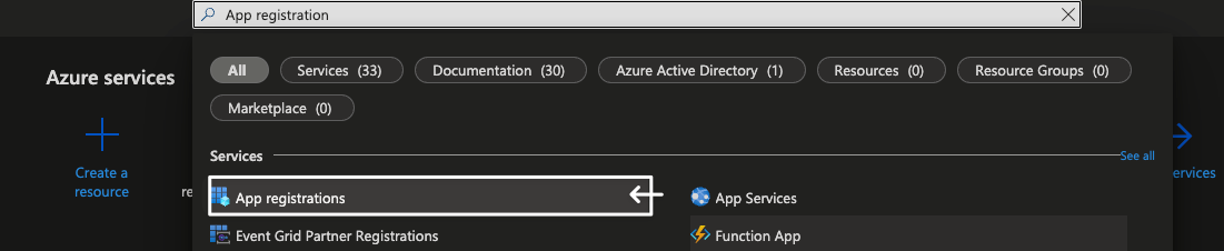 Navigating to App registration in Microsoft Entra ID